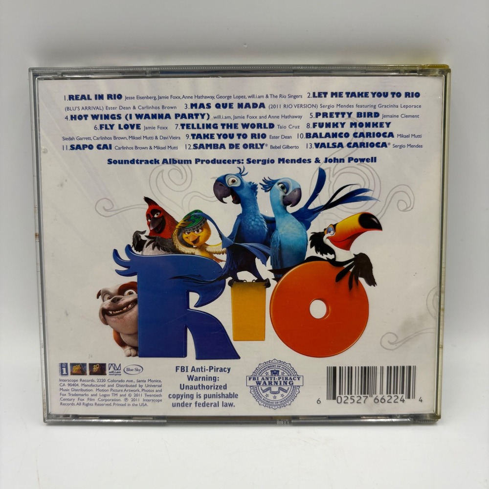 Interscope Rio Soundtrack CD Kids Ex-Library - Picture 2 of 7